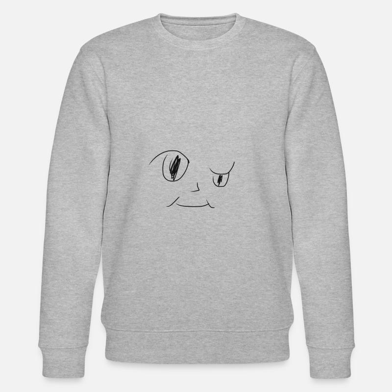 Komisches Gesicht - Stanley/Stella Unisex Bio-Sweatshirt CHANGER  - Grau meliert