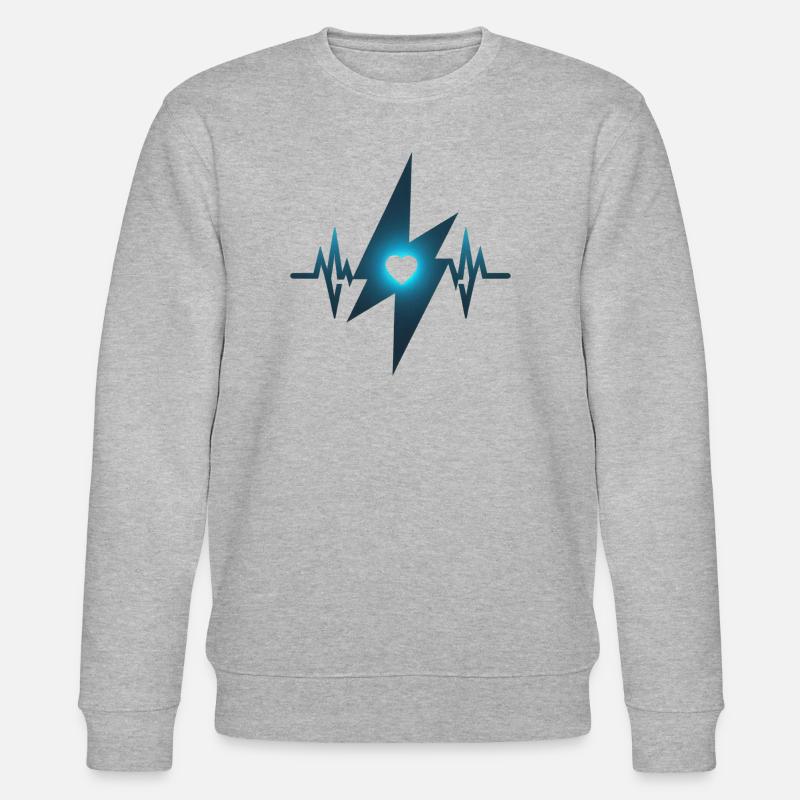 Liebe auf den ersten Blick - Stanley/Stella Unisex Bio-Sweatshirt CHANGER - Grau meliert