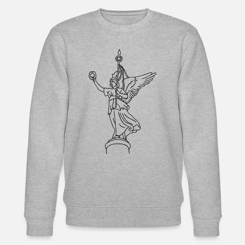 Goldelse auf Siegesäule - Stanley/Stella Unisex Bio-Sweatshirt CHANGER  - Grau meliert