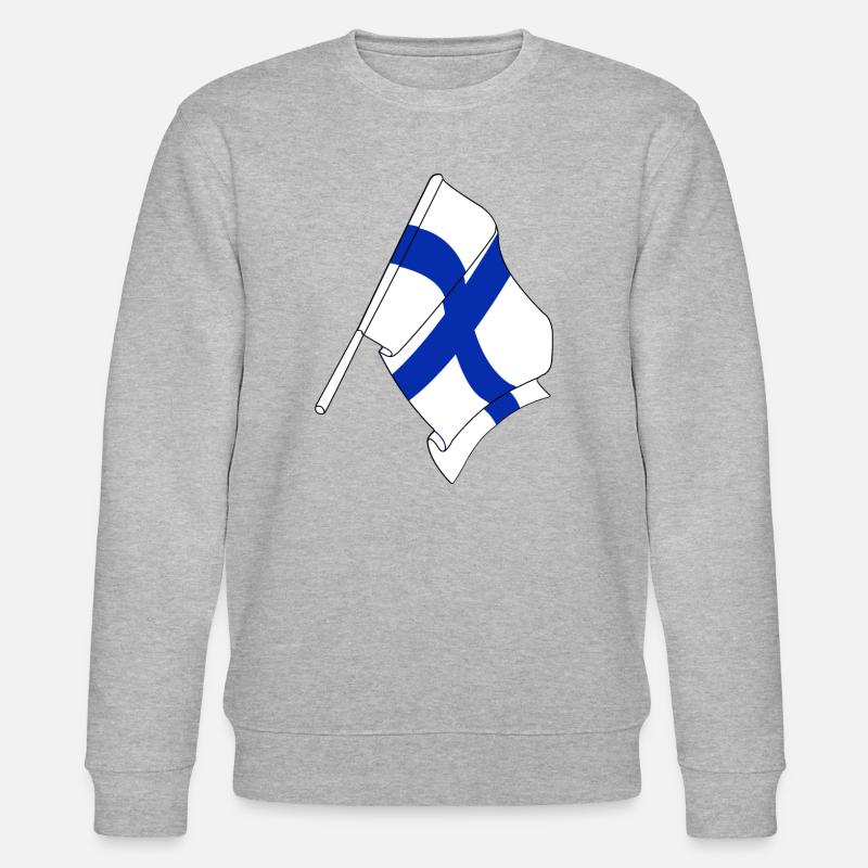 Drapeau de la Finlande - Sweat bio CHANGER Stanley/Stella Unisexe - gris chiné
