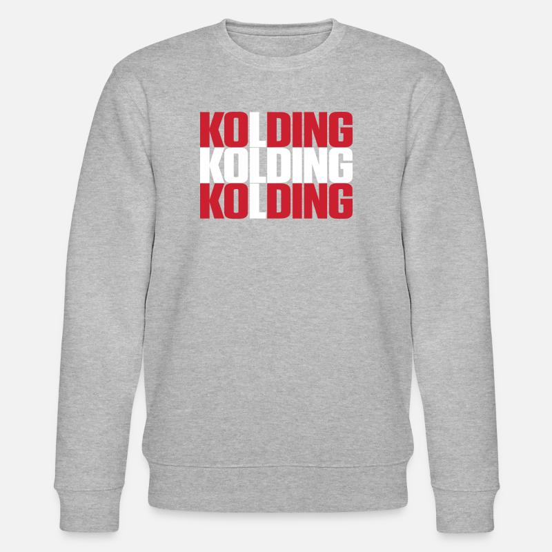 Kolding Danemark Drapeau - Sweat bio CHANGER Stanley/Stella Unisexe - gris chiné