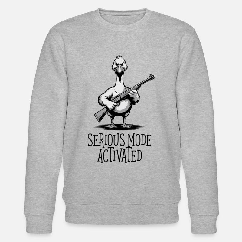 Ernsthafter Modus aktiviert - Stanley/Stella Unisex Bio-Sweatshirt CHANGER  - Grau meliert