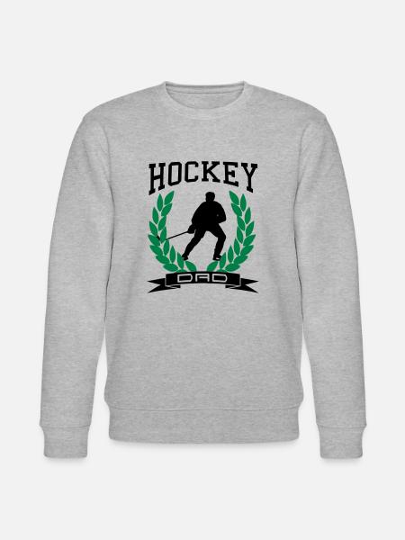Hockey Dad - Stanley/Stella Unisex Bio-Sweatshirt CHANGER - Grau meliert