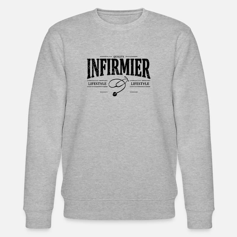 Infirmier - Sweat bio CHANGER Stanley/Stella Unisexe - gris chiné