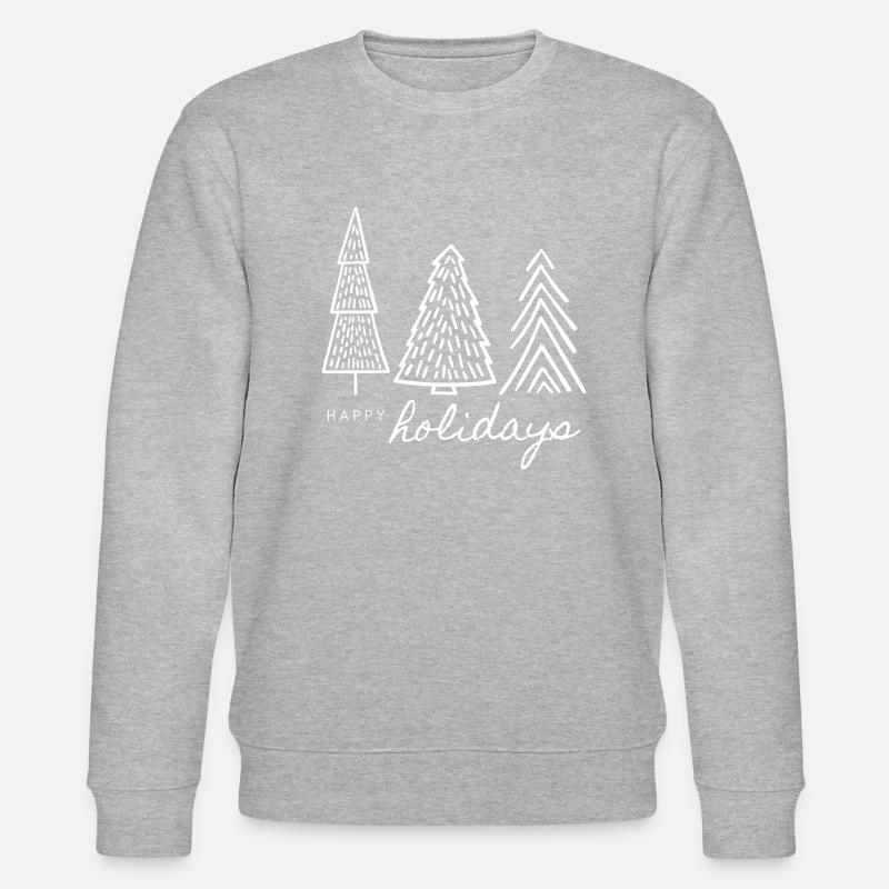 Weihnachten - Tannenbaum - Weihnachtspullover - Stanley/Stella Unisex Bio-Sweatshirt CHANGER - Grau meliert
