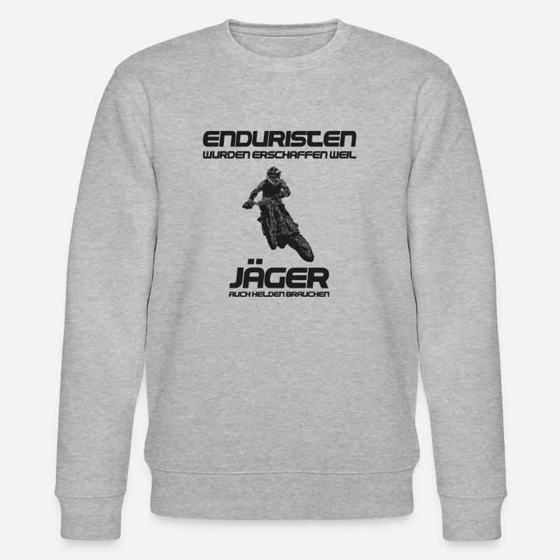 Enduro Helden - Stanley/Stella Unisex Bio-Sweatshirt CHANGER  - Grau meliert
