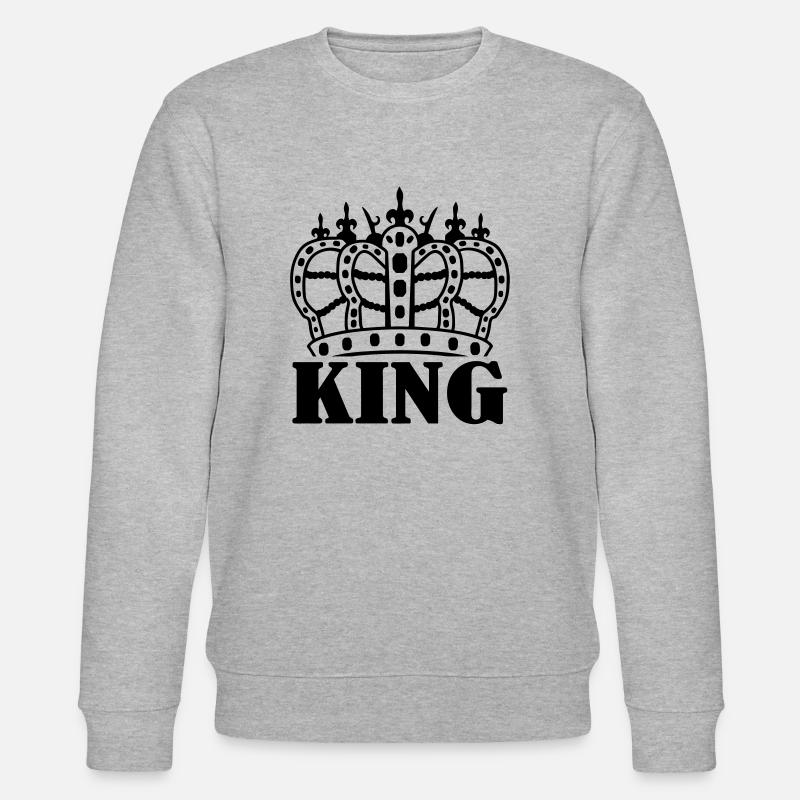 crown_king - Stanley/Stella Unisex Bio-Sweatshirt CHANGER  - Grau meliert