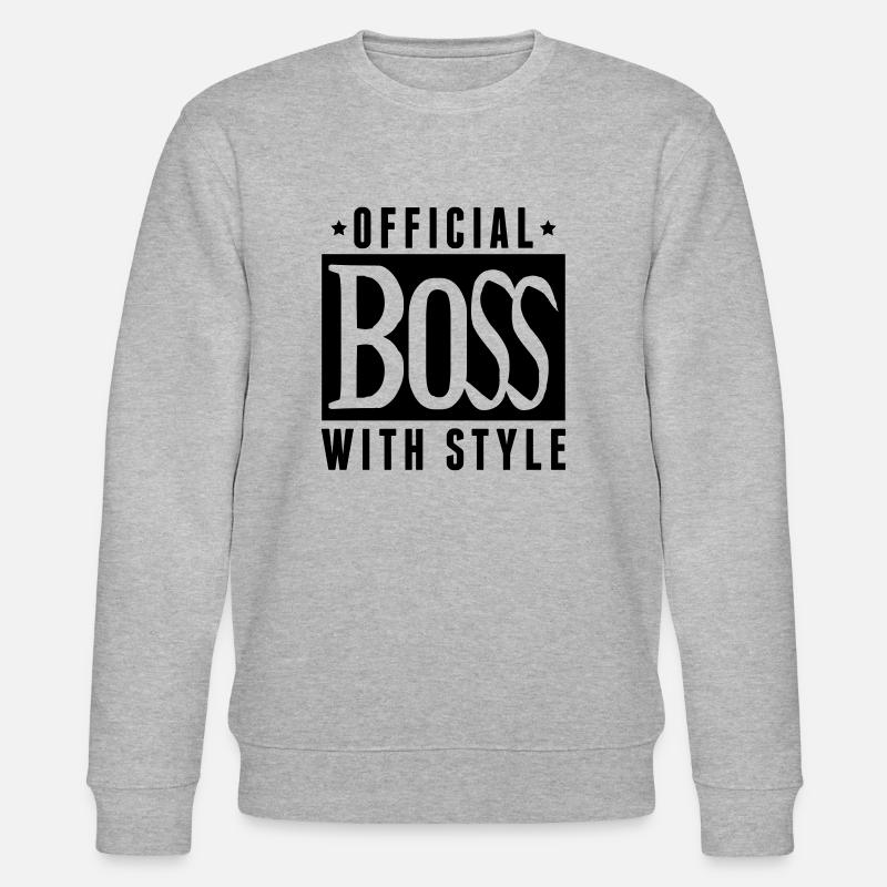 boss_with_style_eu1 - Stanley/Stella Unisex Bio-Sweatshirt CHANGER  - Grau meliert