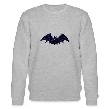 Fledermaus Fledermaus-Flügel Fledermäuse - Stanley/Stella Unisex Bio-Sweatshirt CHANGER  - Grau meliert - Vorne - Nik (191cm) & Marisol (170cm)