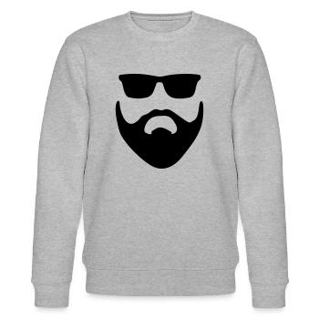 Hipster - Stanley/Stella CHANGER Unisex Organic Sweatshirt - heather grey - Front - Nik (191cm) & Marisol (170cm)