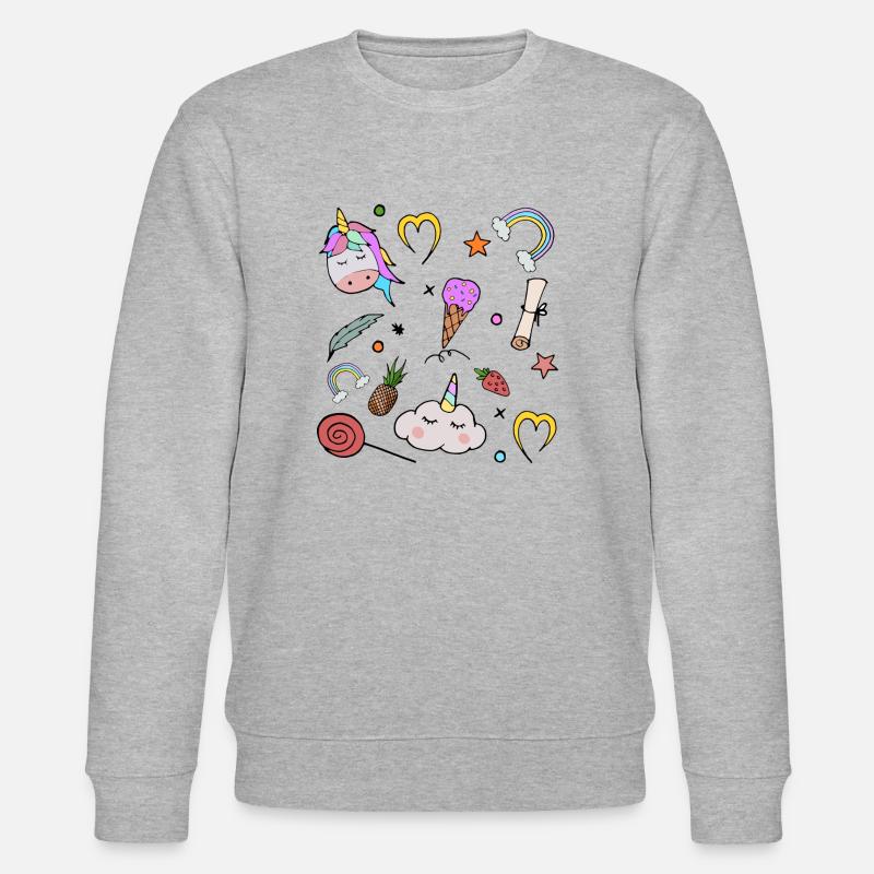 MÄRCHEN MÄDCHEN - Stanley/Stella Unisex Bio-Sweatshirt CHANGER  - Grau meliert