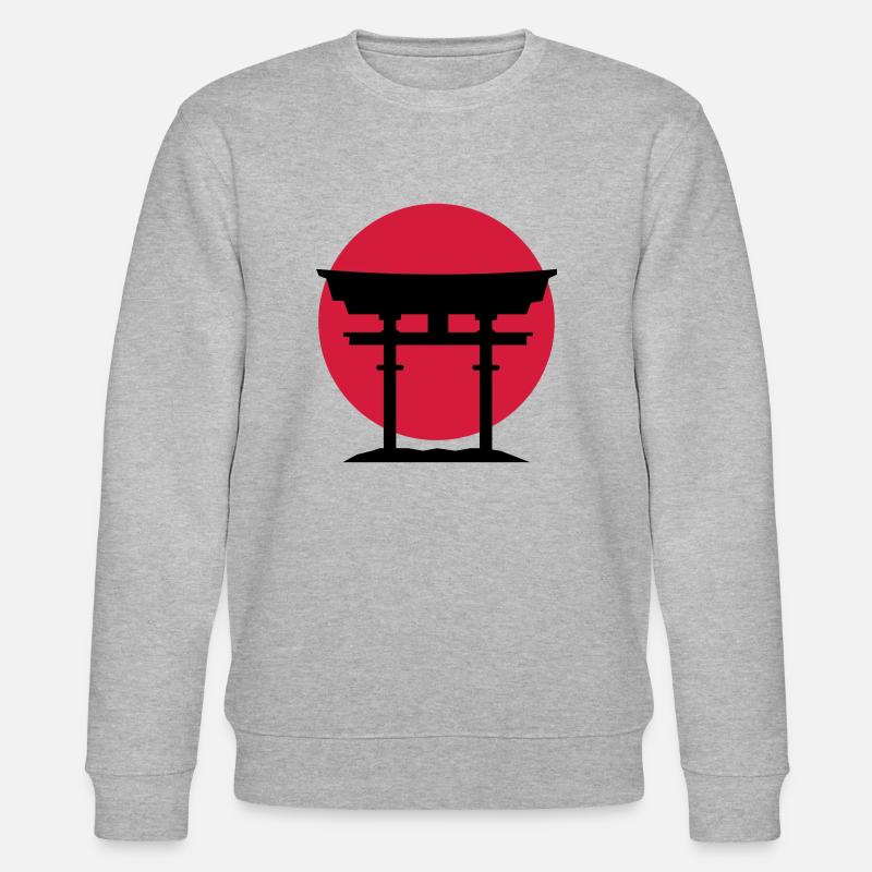 japan gate - Stanley/Stella Unisex Bio-Sweatshirt CHANGER  - Grau meliert