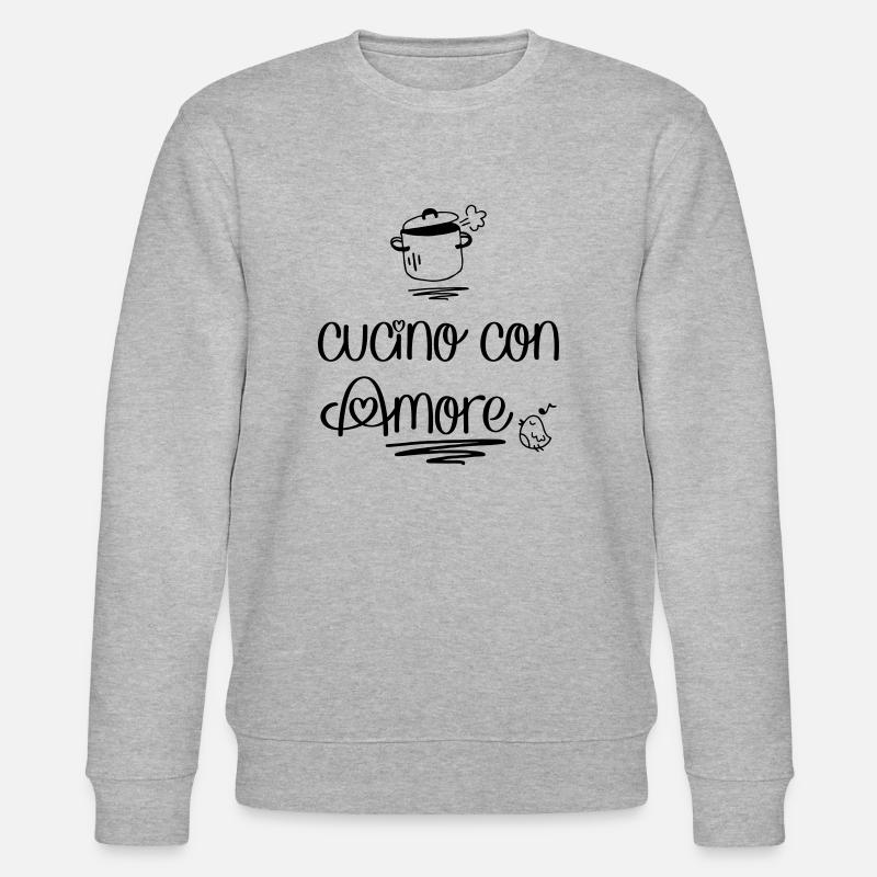 Cuisiner avec amour - Sweat bio CHANGER Stanley/Stella Unisexe - gris chiné