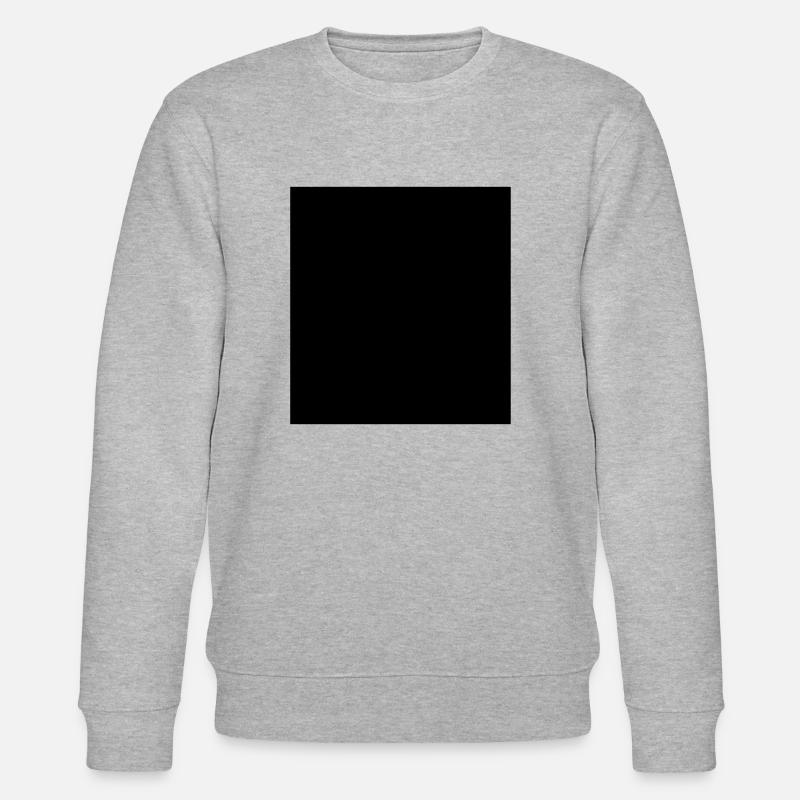 Rectangle black vector - Stanley/Stella CHANGER Unisex Organic Sweatshirt - heather grey