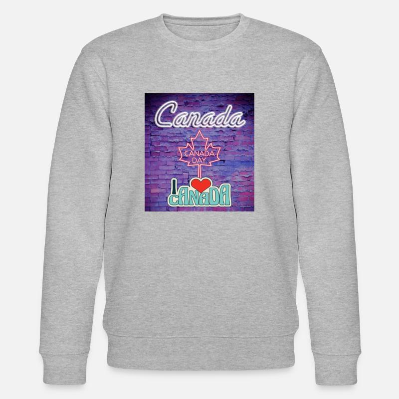 Canada, maple leaf. - Stanley/Stella CHANGER Unisex Organic Sweatshirt - heather grey