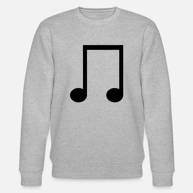Achtelnote Symbol zum selbst gestalten - Stanley/Stella Unisex Bio-Sweatshirt CHANGER  - Grau meliert