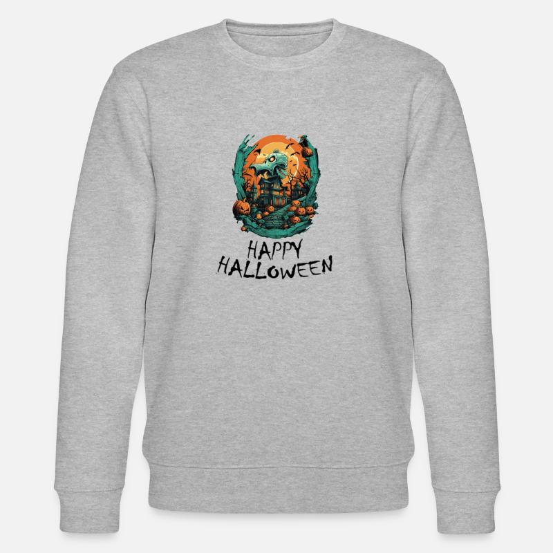 Halloween - Joyeux Halloween - Sweat bio CHANGER Stanley/Stella Unisexe - gris chiné