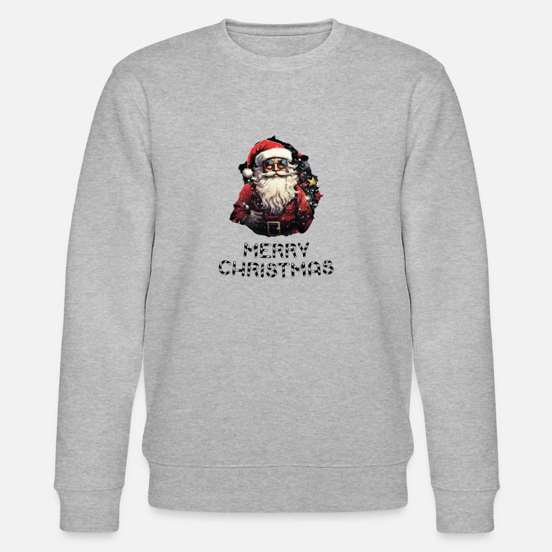 Père Noël - Marry Christmas - Sweat bio CHANGER Stanley/Stella Unisexe - gris chiné