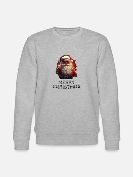 Weihnachtsmann - Marry Christmas - Stanley/Stella Unisex Bio-Sweatshirt CHANGER - Grau meliert