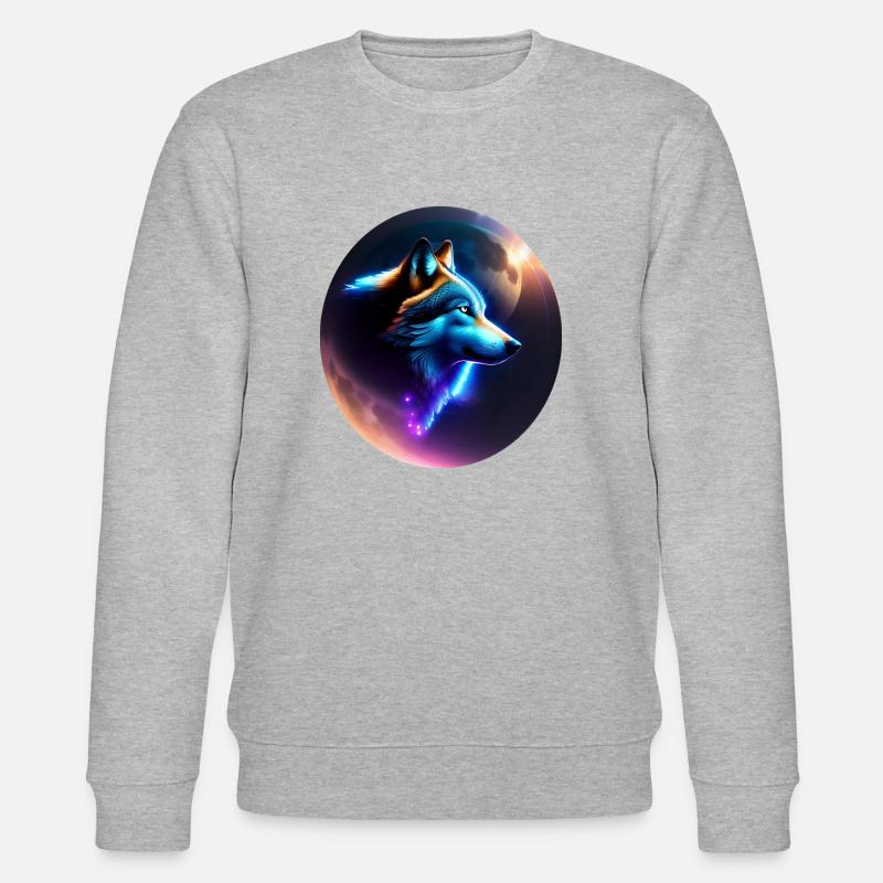 Loup - Sweat bio CHANGER Stanley/Stella Unisexe - gris chiné