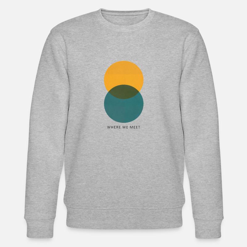 Where We Meet - Stanley/Stella Unisex Bio-Sweatshirt CHANGER  - Grau meliert