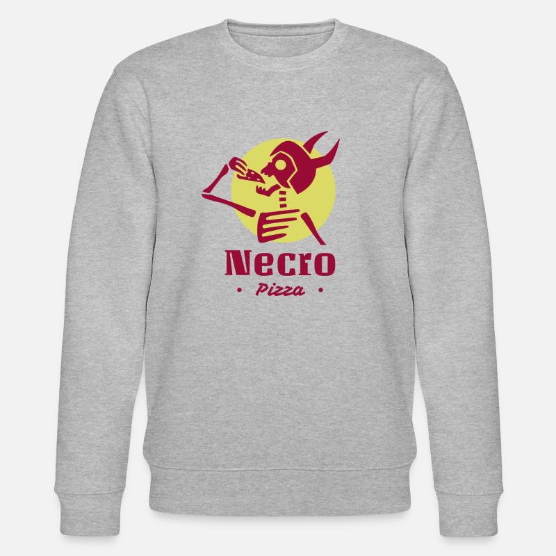 Necro Pizza - Sweat bio CHANGER Stanley/Stella Unisexe - gris chiné
