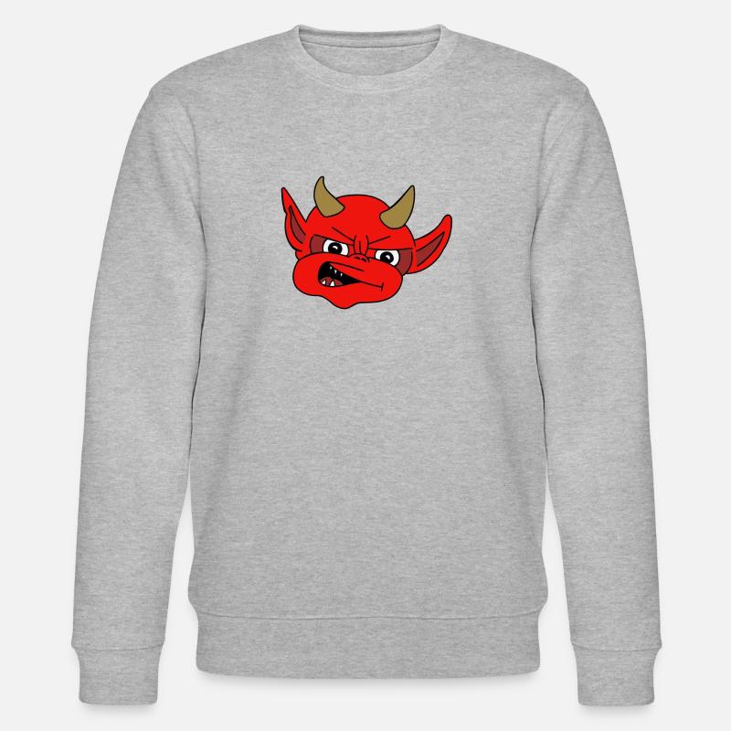 Teufel, Diablo, Devil - Stanley/Stella Unisex Bio-Sweatshirt CHANGER  - Grau meliert