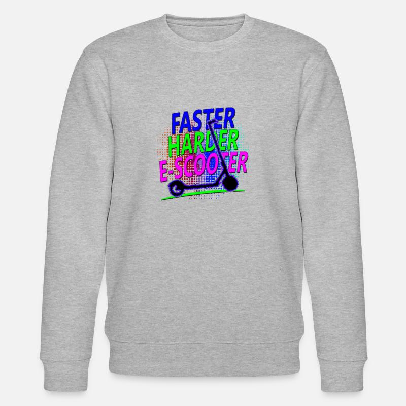 Faster Escooter Scooter électrique E-Roller - Sweat bio CHANGER Stanley/Stella Unisexe - gris chiné