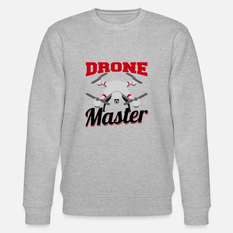 Drone Master | Pilote de drone - Sweat bio CHANGER Stanley/Stella Unisexe - gris chiné