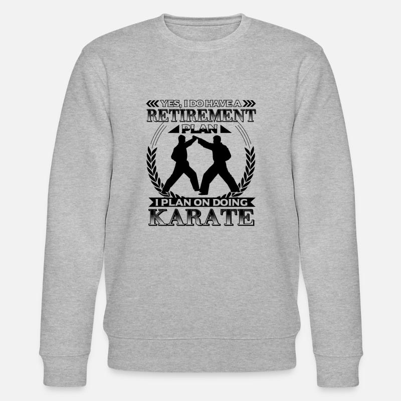 Plan de retraite Karaté - Sweat bio CHANGER Stanley/Stella Unisexe - gris chiné