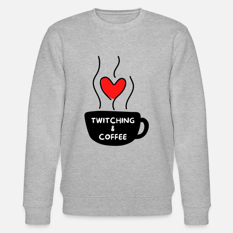 Zucken & Kaffee. - Stanley/Stella Unisex Bio-Sweatshirt CHANGER  - Grau meliert