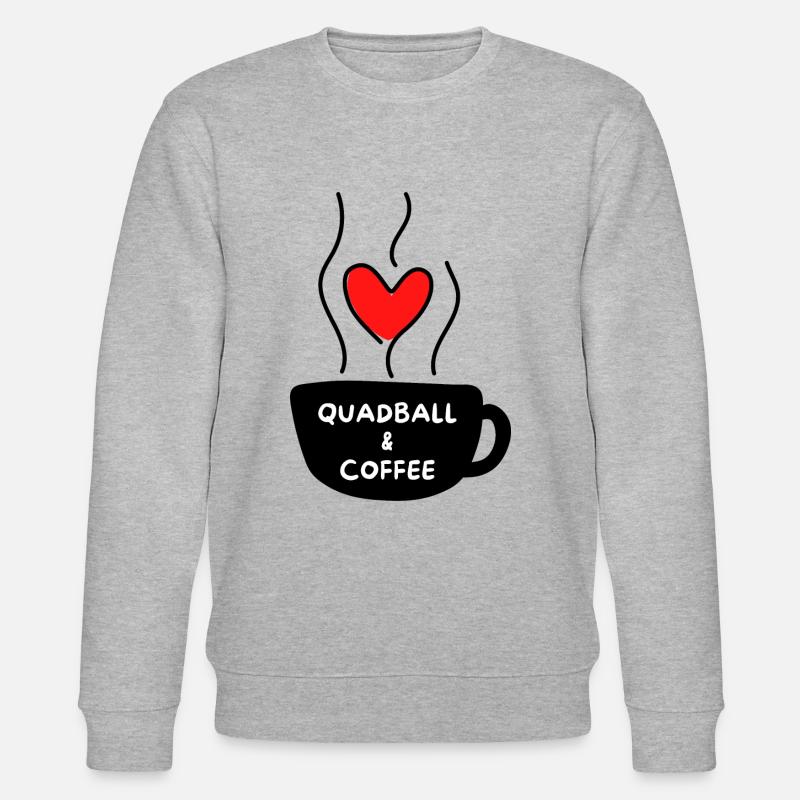 Quadball & Kaffee - Stanley/Stella Unisex Bio-Sweatshirt CHANGER  - Grau meliert