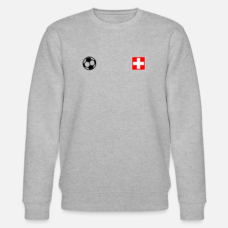 Schweiz - Stanley/Stella Unisex Bio-Sweatshirt CHANGER  - Grau meliert