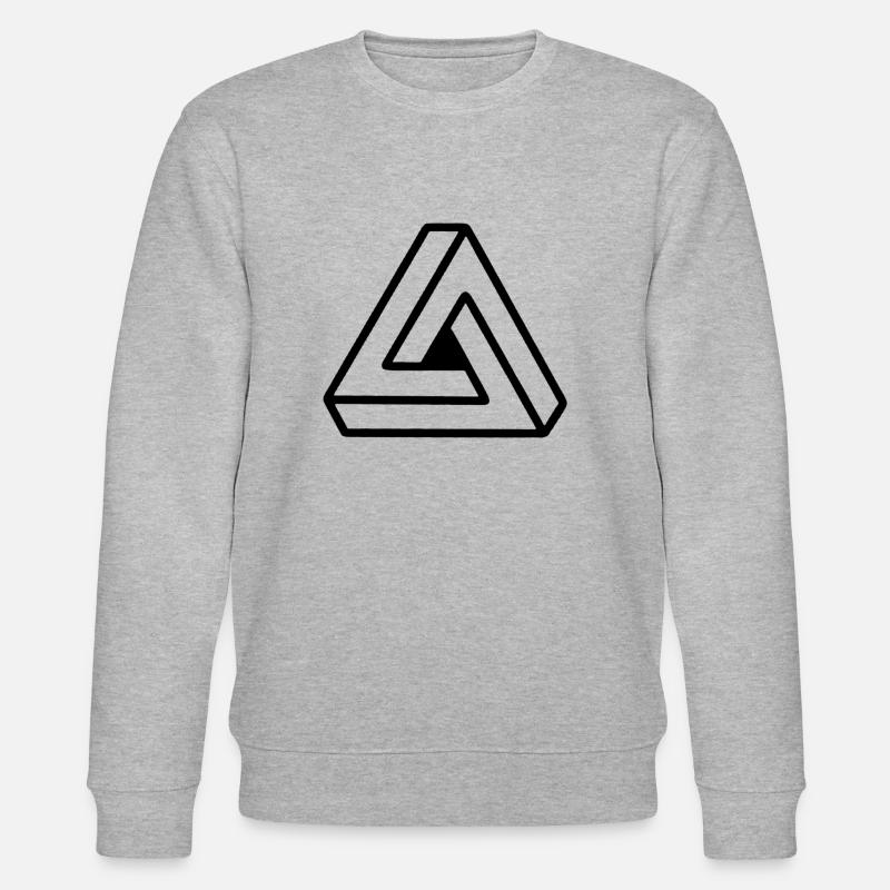 Penrose triangle - Impossible Triangle - Sweat bio CHANGER Stanley/Stella Unisexe - gris chiné