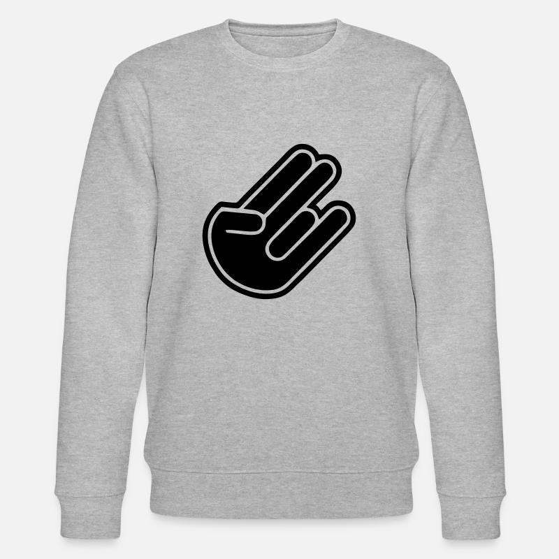Cadeau de main de choc - Sweat bio CHANGER Stanley/Stella Unisexe - gris chiné