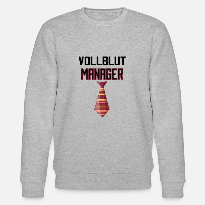 Vollblut Manager - Stanley/Stella Unisex Bio-Sweatshirt CHANGER  - Grau meliert