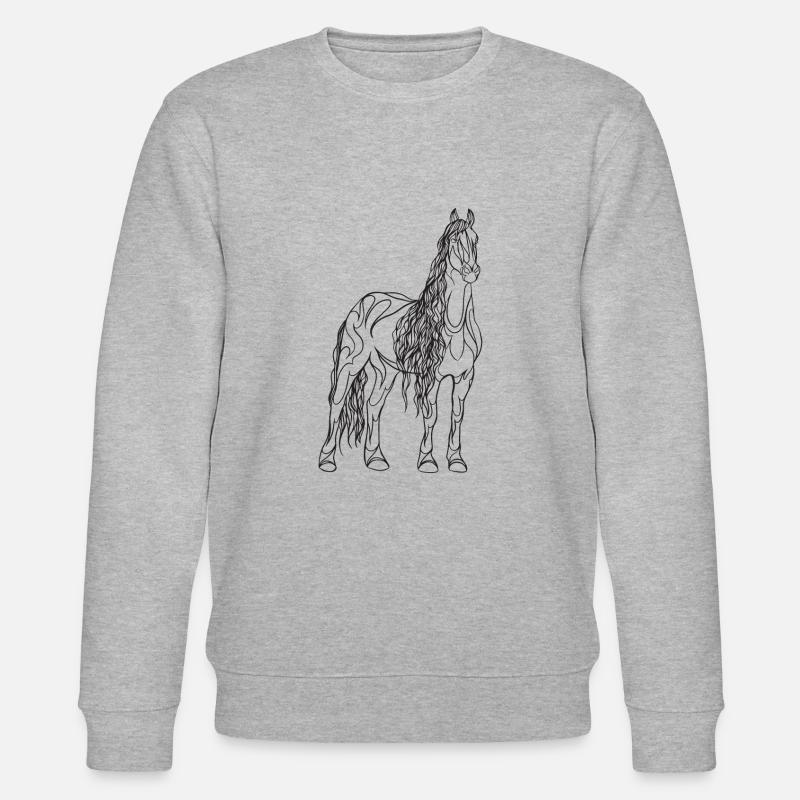Schönes Pferd - Stanley/Stella Unisex Bio-Sweatshirt CHANGER  - Grau meliert