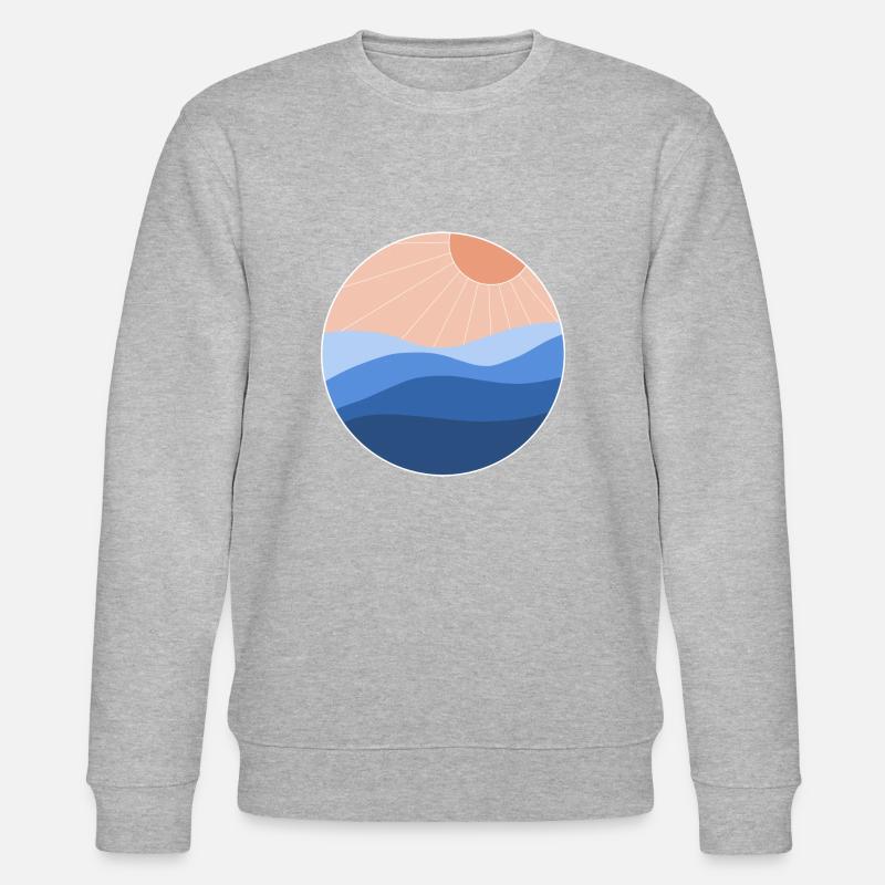 Soleil et mer - Sweat bio CHANGER Stanley/Stella Unisexe - gris chiné