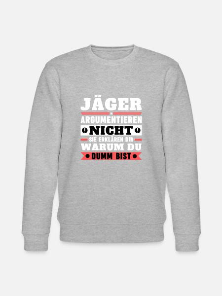 Hunters don't argue - Stanley/Stella CHANGER Unisex Organic Sweatshirt - heather grey