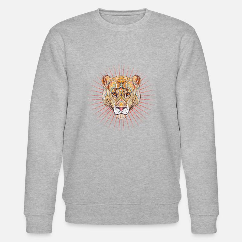 Löwin - Stanley/Stella Unisex Bio-Sweatshirt CHANGER  - Grau meliert