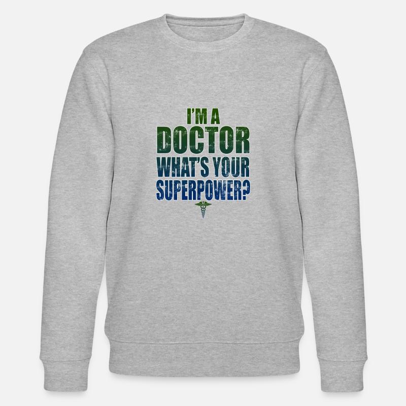 Doktor Arzt - Stanley/Stella Unisex Bio-Sweatshirt CHANGER  - Grau meliert