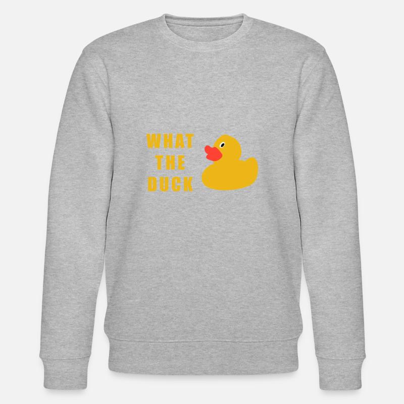 what the duck - Stanley/Stella Unisex Bio-Sweatshirt CHANGER  - Grau meliert