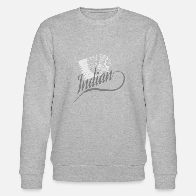 Indianer - Stanley/Stella Unisex Bio-Sweatshirt CHANGER - Grau meliert