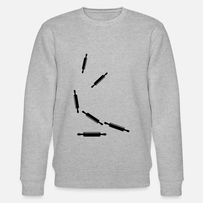 Küchenrolle Nudelholz - Stanley/Stella Unisex Bio-Sweatshirt CHANGER  - Grau meliert