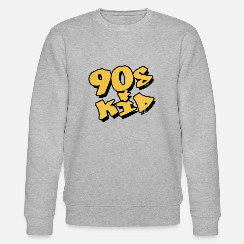 90s kid 90er - Stanley/Stella Unisex Bio-Sweatshirt CHANGER  - Grau meliert