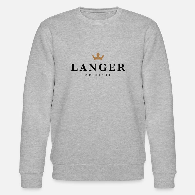 Langer - Stanley/Stella Unisex Bio-Sweatshirt CHANGER  - Grau meliert