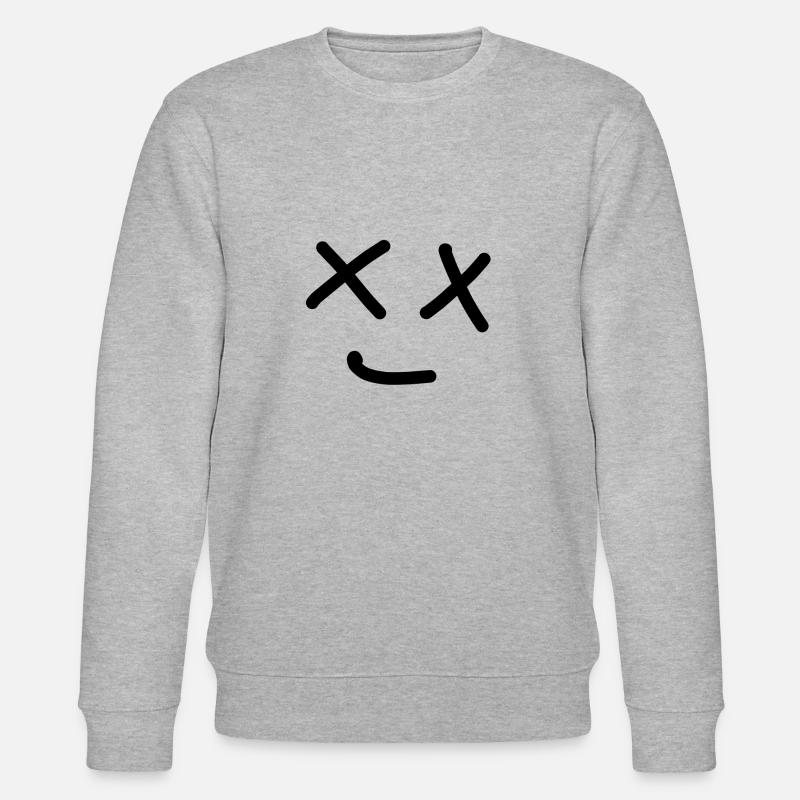 Gesicht happy :) - Stanley/Stella Unisex Bio-Sweatshirt CHANGER  - Grau meliert