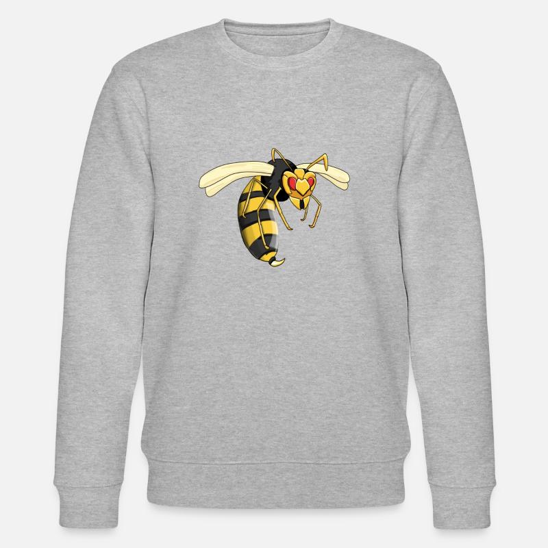 Wespe - Stanley/Stella Unisex Bio-Sweatshirt CHANGER - Grau meliert