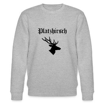 Platz Hirsch - Stanley/Stella Unisex Bio-Sweatshirt CHANGER  - Grau meliert - Vorne - Nik (191cm) & Marisol (170cm)