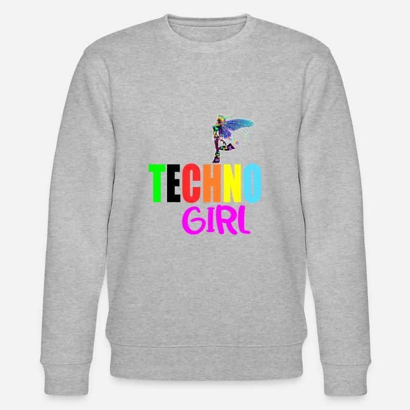 Techno-Mädchen - Stanley/Stella Unisex Bio-Sweatshirt CHANGER  - Grau meliert